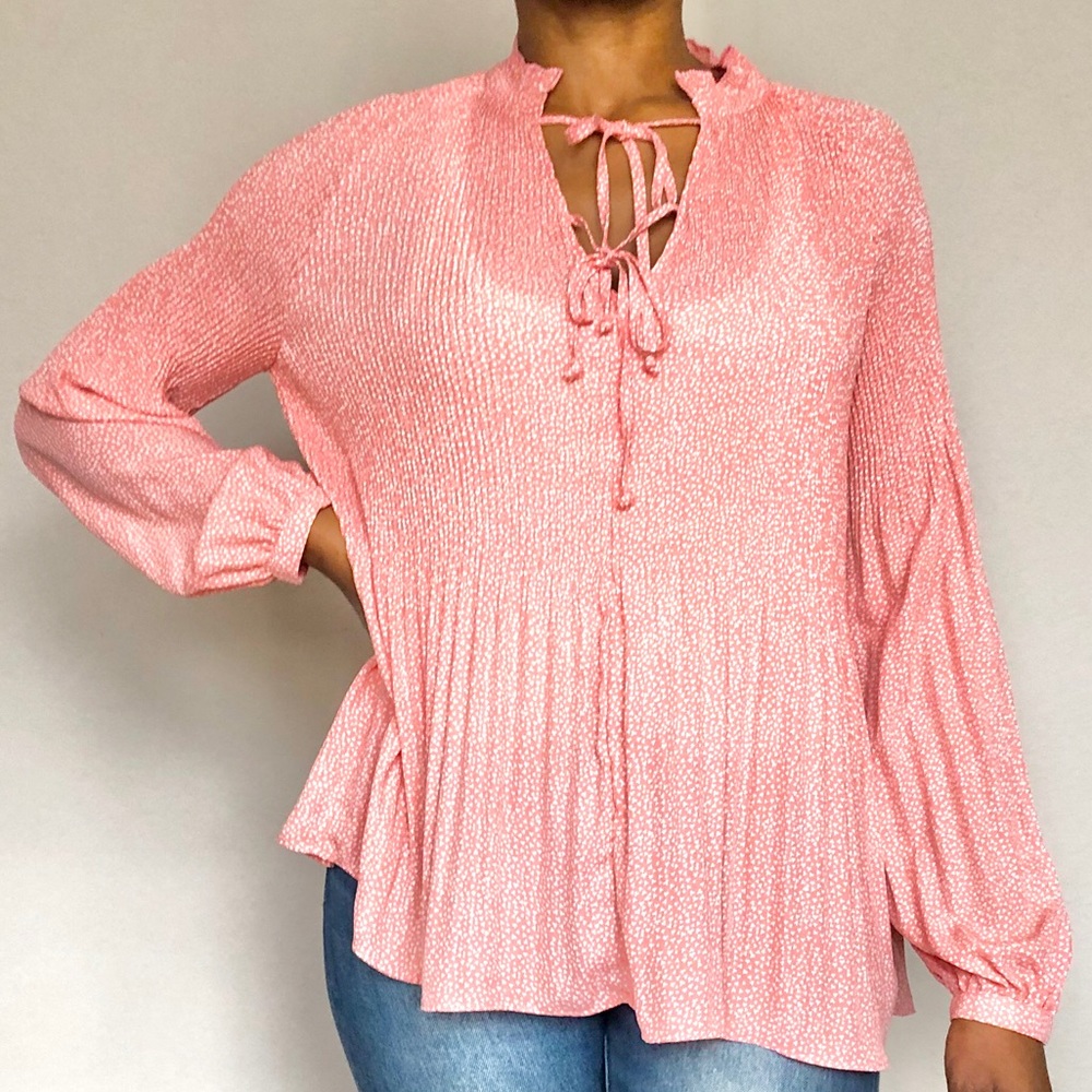 GRW Patterned Long Sleeve Blouse M